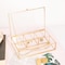 Home Details Vintage 4 Compartment Glass Keepsake Box in Gold 27152-GOLD - alternate 4